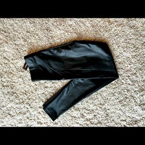 NWT Express Black Faux Leather Leggings